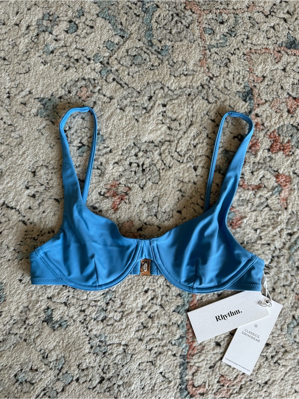 Rhythm. Blue Underwire Bikini Top - Classic Swim